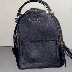Mini black Kate spade back pack